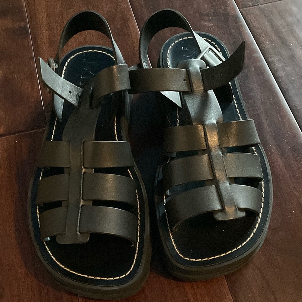 Black Strappy Sandals